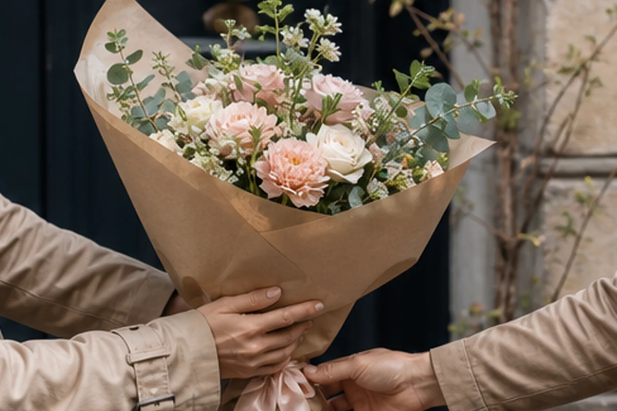Bouquet blanc élégant