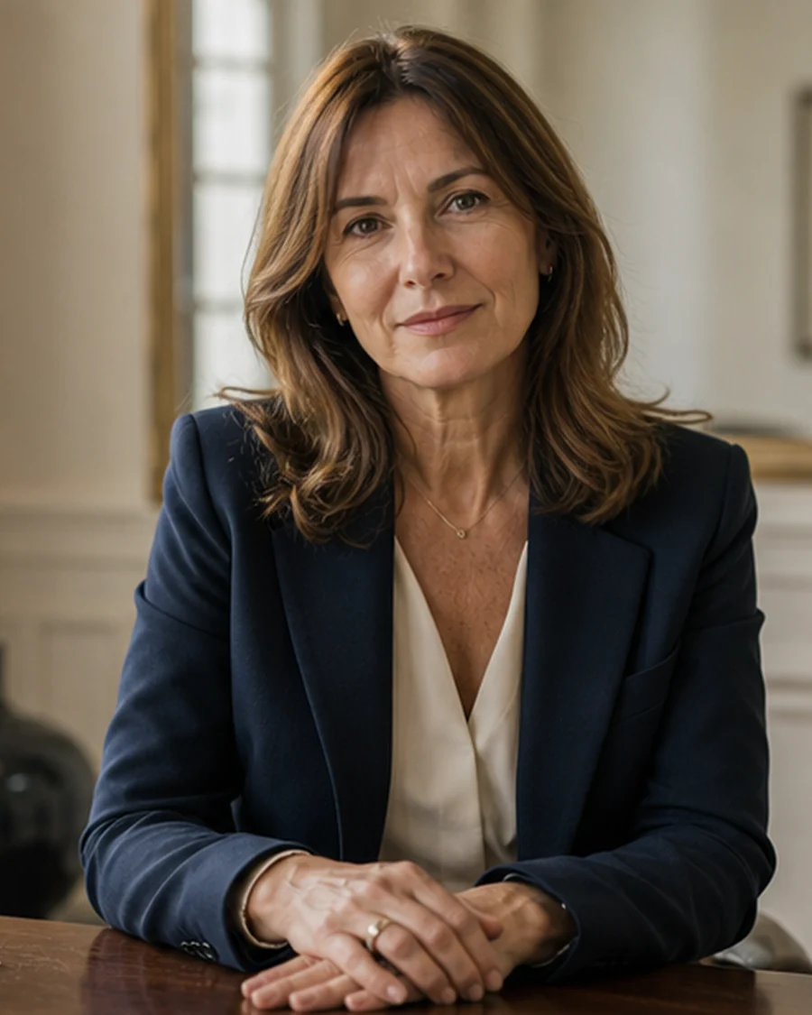 Portrait d'Hélène Lacombe, agente immobilière