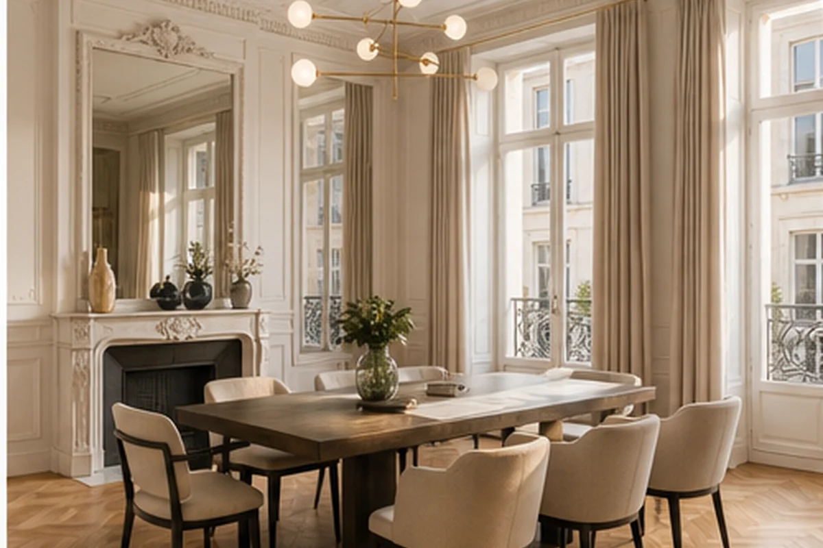 Appartement haussmannien Pessac avec parquet ancien et belles moulures