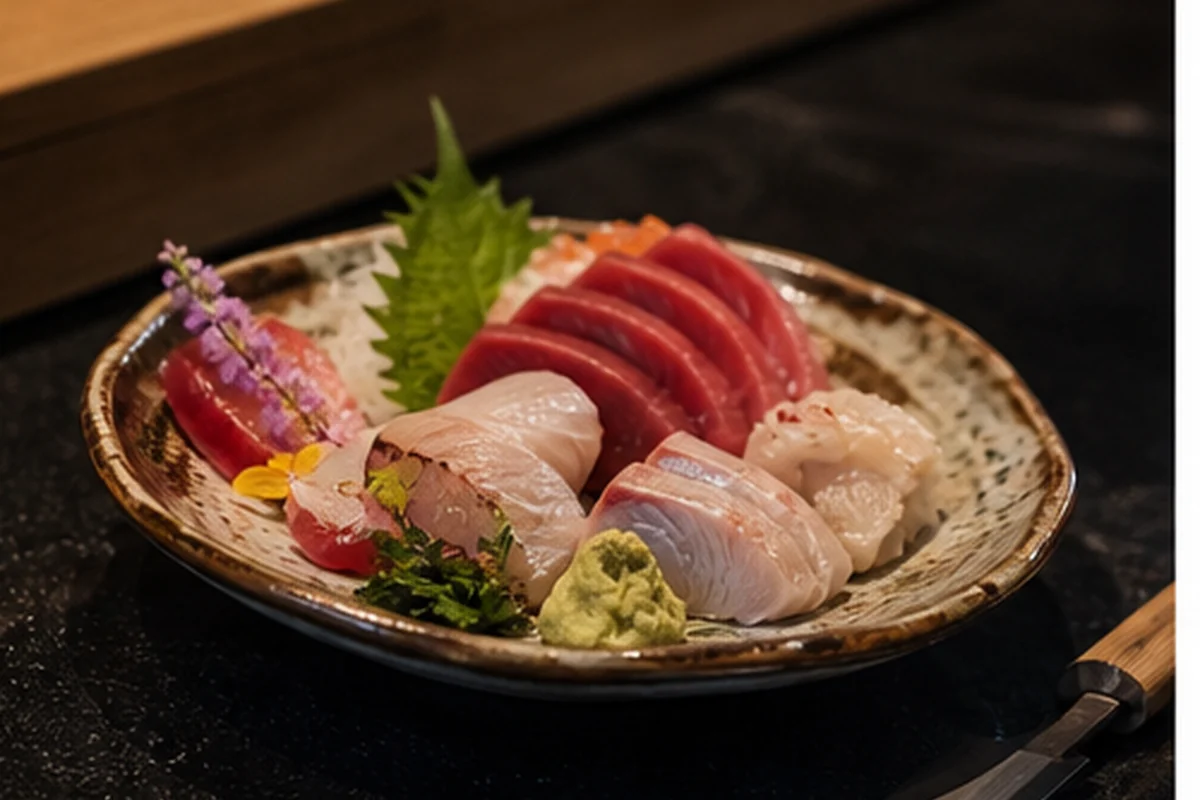 Omakase signature seize bouchées sur ardoise