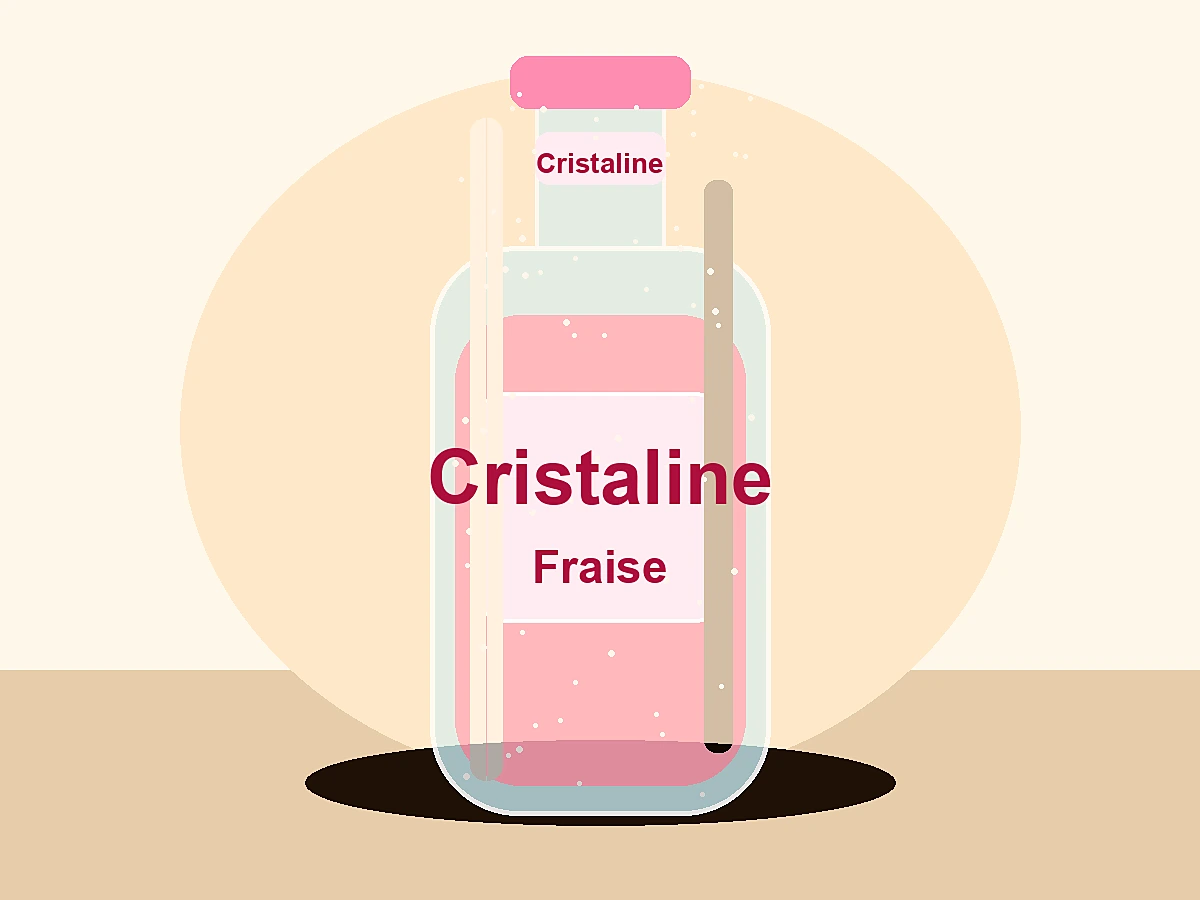 Cristaline aromatisée fraise - plat du restaurant italien LE 55 à Suresnes