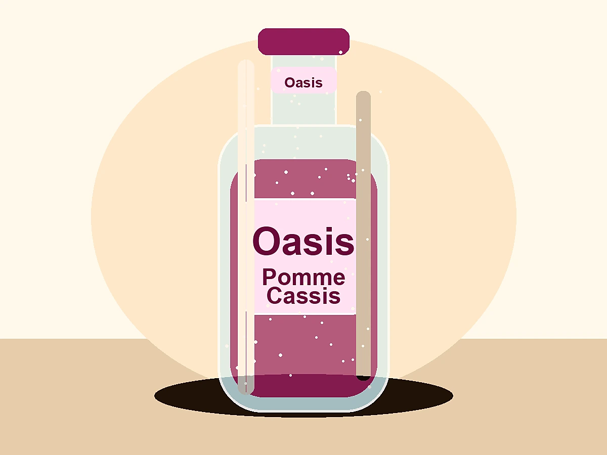 Oasis pomme cassis framboise - plat du restaurant italien LE 55 à Suresnes
