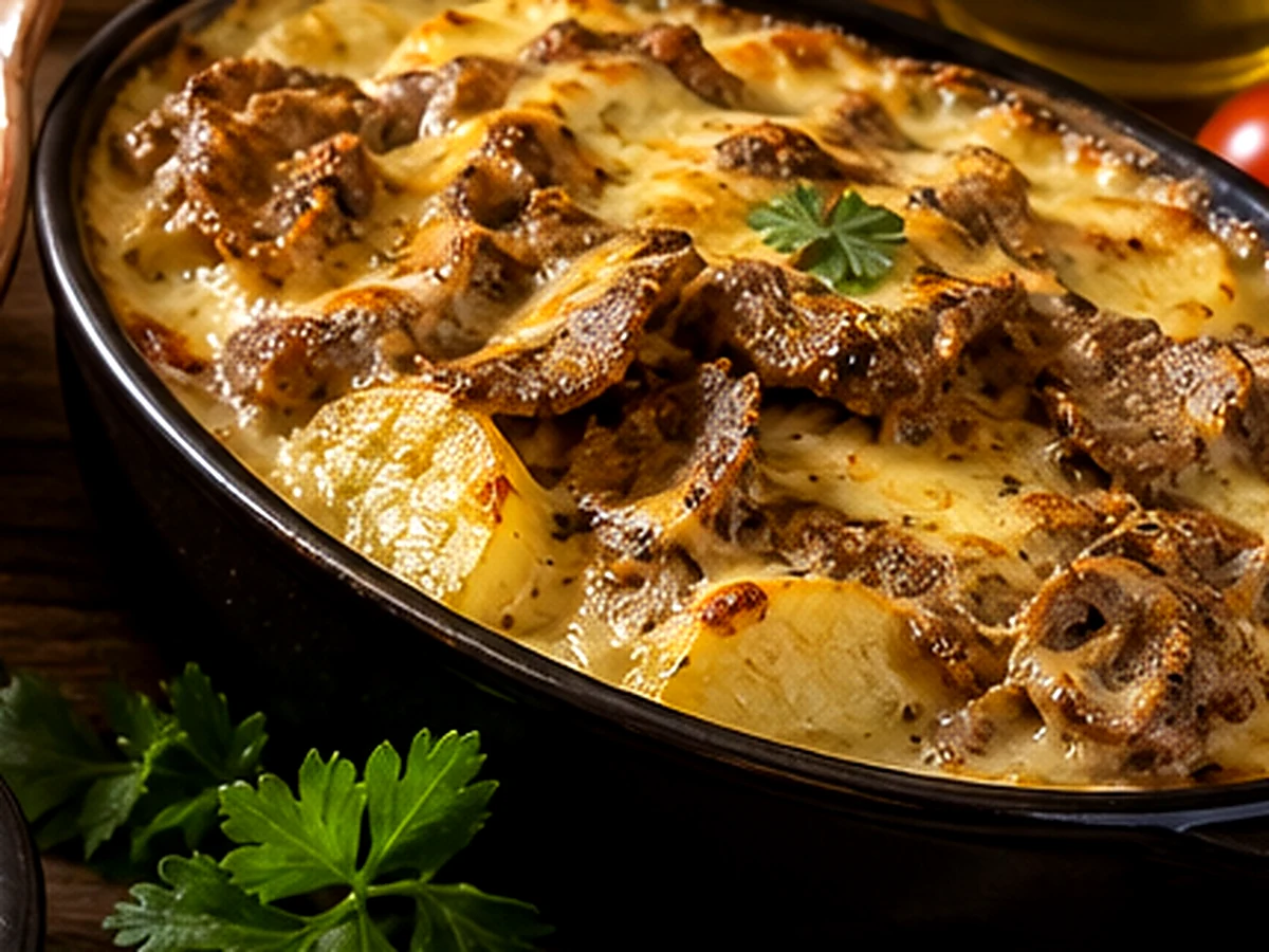 Boursin viande hachée - plat du restaurant italien LE 55 à Suresnes