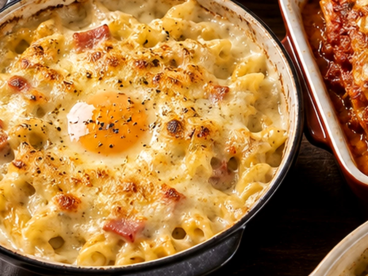 Carbonara - plat du restaurant italien LE 55 à Suresnes