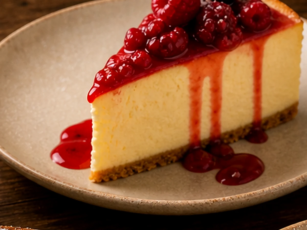 Cheesecake - plat du restaurant italien LE 55 à Suresnes
