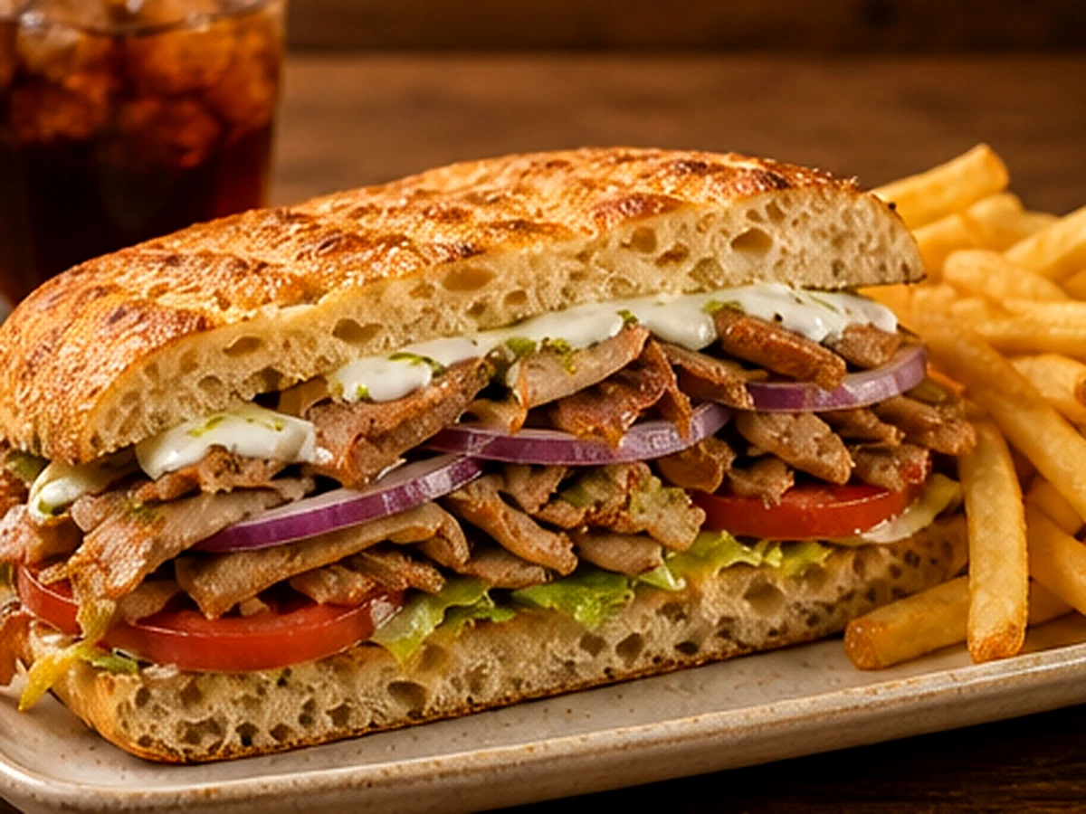 Le Kebab - plat du restaurant italien LE 55 à Suresnes
