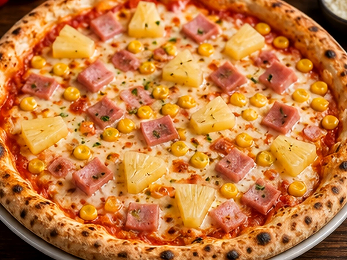 Hawaïenne - plat du restaurant italien LE 55 à Suresnes