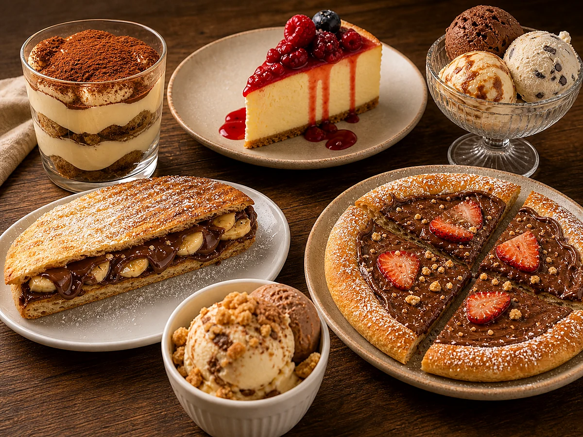 Desserts de la carte LE 55 à Suresnes